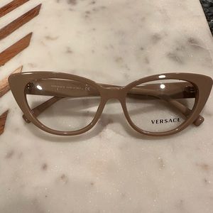 Versace Nude cat eye prescription eyeglasses frames, NWT
